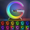 4 In 1 Bluetooth Speaker 10W Multifunctional Wireless Charger LED Atmosphere RGB Night Light Alarm Clock